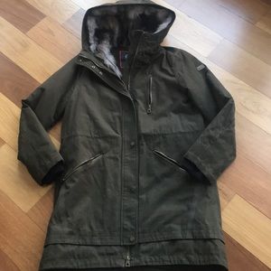 Vince Camuto Faux Fur Trimmed Parka